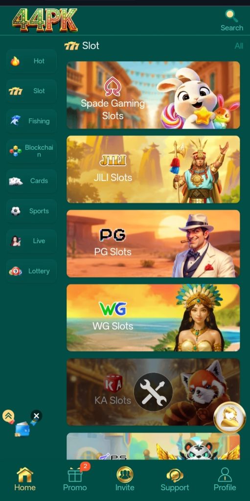 Extra Features of 44PK APK Game